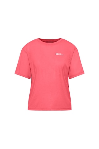 Jack Wolfskin Vonnan Crop T W Coral Kadın Kısa Kol T-shirt 000000000102233081 Pembe