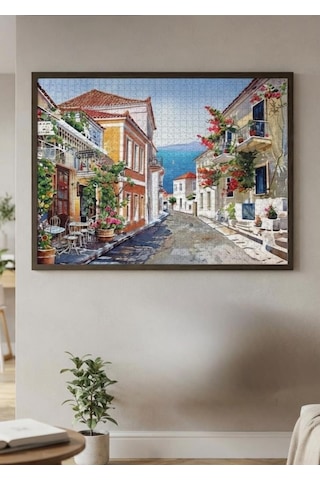Sahil Sokak Ve Sahil Köyü İkili Set - 1000 + 500 Parça İkili Puzzle Seti