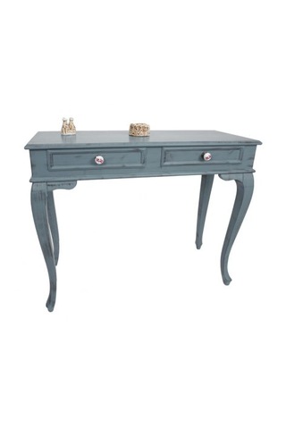 120 Cm Çekmeceli Gri Eskitme Dresuar & Makyaj Masası Gri