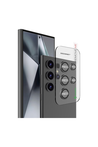 Buddıes Samsung S25 Ultra Uyumlu Kamera Lens Koruyucu Black Siyah