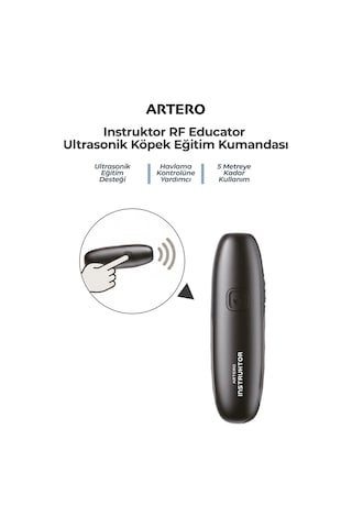 Artero Instruktor Rf Educator Ultrasonik Köpek Havlama Önleyici Eğitim Kumandası