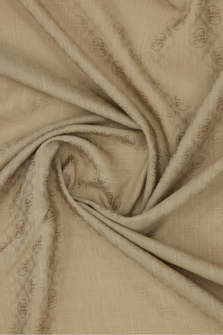 Pierre Cardin 100x100 K.pierre Cardın Logolu İpek Koton Jakar Bej Bej
