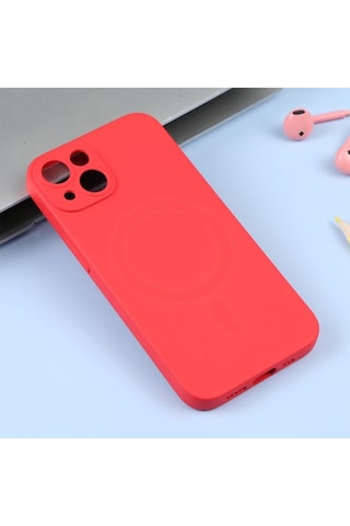 Ally İphone 14 6.1inç Liquid Silica Magsafe Uyumlu Silikon Kılıf- 5775 Mavi