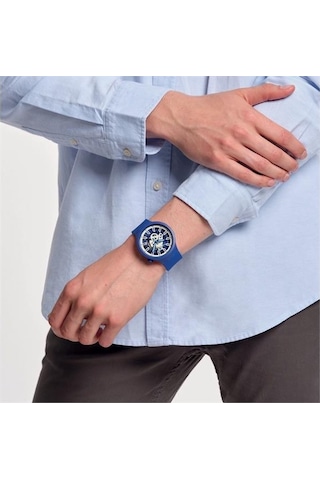 Swatch Big Bold Iswatch Blue Unisex Kol Saati SB01N102
