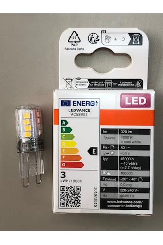 Osram 5 Adet G9 Led Lamba 220v 2,6w 30w 320 Lümen 4000 Kelvin Gün
