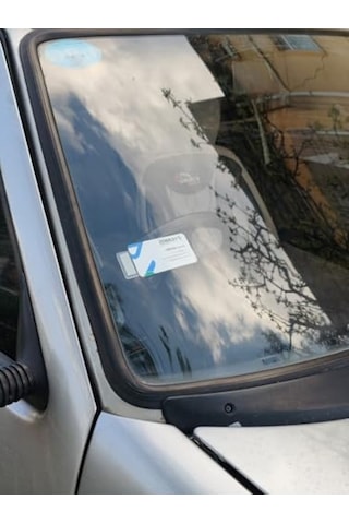 2 Adet Şeffaf Kartvizit Ve Etiket Tutucu, Yapışkanlı Plastik Malzeme