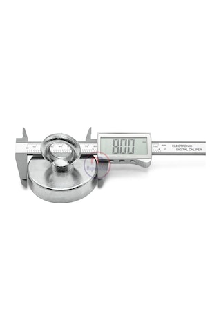 Ø80 Mm Fishing Magnet - Kancalı Kurtarma Mıknatısı - Neodyum Deniz Mıknatısı - Halkalı Mıknatıs - 175 Kg Taşıma Gücü