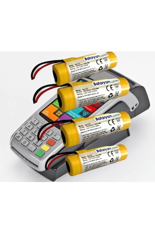 4 X Ingenico Iwe 280 Iwe280 Iwe281 Yazar Kasa Pos Bataryası Pili
