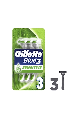 Gillette Blue3 Sensitive Tıraş Bıçağı 3'lü