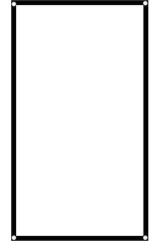 Xindoker 120 İnç 16:9 Folyo Edilebilir Polyester Projektör Perdesi - Düz Görüntü, İç/ Dış Kullanım, Kolay Asma Özelliği