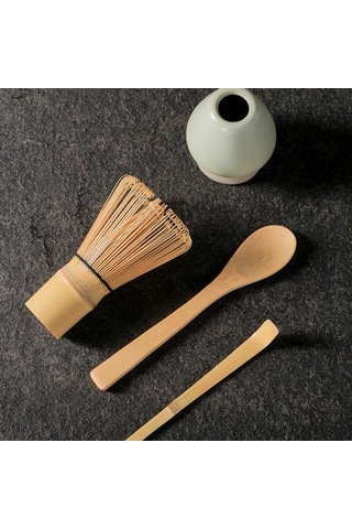 Bambu Matcha Çırpıcı Çay Kaşığı El Yapımı Geleneksel Japon Chasen Karıştırma Fırçası Diğer