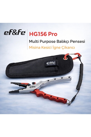 Effe Hg156 Pro Multi Purpose Balıkçı Pensesi Misina Kesici İğne Çıkarıcı