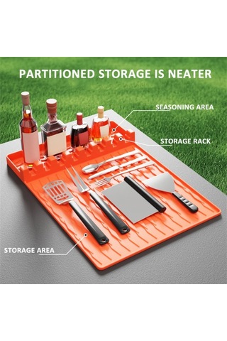 Cbtx Kamp Barbekü Aletleri Silikon Mat Barbekü Izgara Gereçleri Tutucu Mat 002 001