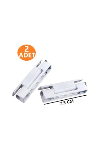 2 Adet Pvc Pimapen Pencere Menteşesi 7,5 Cm Metal Beyaz Mobilya Menteşeleri