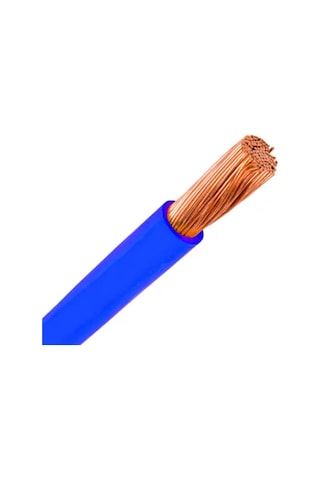 4 Mm Nyaf 10 Metre Mavi Çok Telli Kablo Tam Bakır