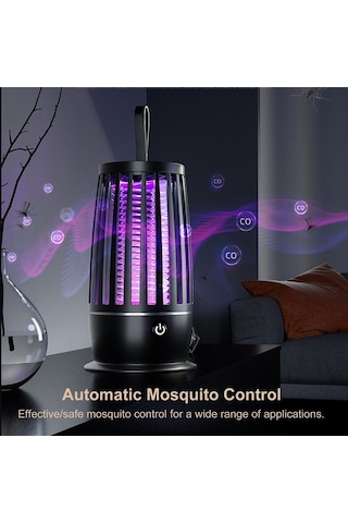 Novahub Çoklu Fonksiyonlu Şarj Edilebilir Sessiz Elektrikli Sinek Öldürücü Ve Gece Lambası 2'si 1 Arada
