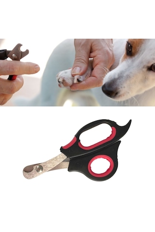 Go İthalat Büyük Irk Köpek Kedi Çelik Uçlu Evcil Hayvan Tırnak Makası Pati Bakım Aleti Ergonomik Kay