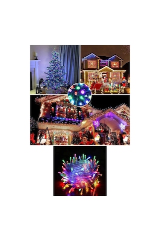 10 Metre Rgb 100 Prinç Led Aydınlatma Dekor Süsü Balkon Kutlama Parti Çok Renkli Rgb