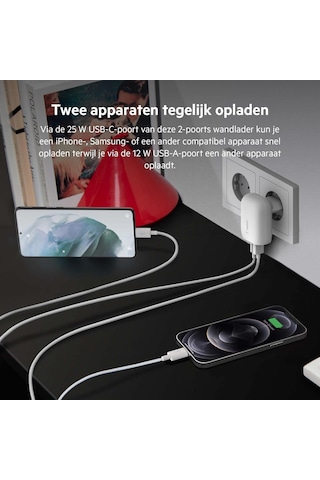 Belkin 37w 25w Usb-c Pd Pps+12w Usb-a Şarj Cihazı