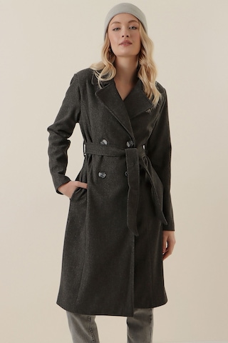 Gabria Ön Düğmeli Kaşe Kaban Antrasit