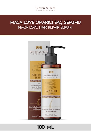 Rebours Professional Maca Love Collagen Saç Onarıcı Serum Macademia Argan Batana Yağı Bhringraj Yağı 100 Ml Rebours Professional Maca Love Collagen Saç Onarıcı Serum Macademia Argan Batana Yağı Bhringraj Yağı 100 Ml