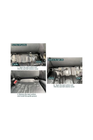 Besthome1 Honda Civic 9. Nesil Koltuk Braketi - Çelik Yapı, Kolay Montaj, Çocuk Güvenliği 2011-2015 Model