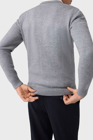 Guess Navin Logolu Regular Fit Bisiklet Yaka Kazak Erkek Kazak M6br42 Z1604 H9c8 Gri