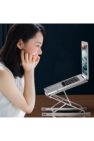 Ally MC N8 11" - 17" Metal Ayarlanabilir Notebook Standı Gri