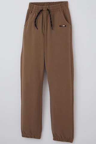 Breeze Erkek Çocuk Eşofman Altı Bağcık Aksesuarlı Arma Detaylı 4-8 Yaş, Kahverengi Kahverengi