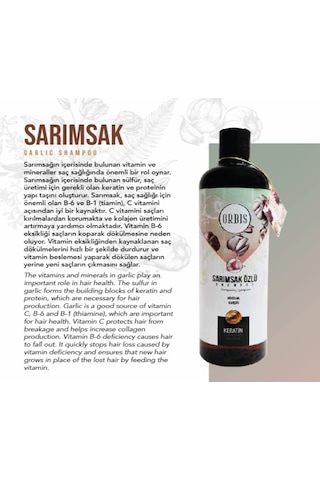 Orbis Sarımsak Keratin Katkılı Ve Dökülme Karşıtı Şampuan 700 ML