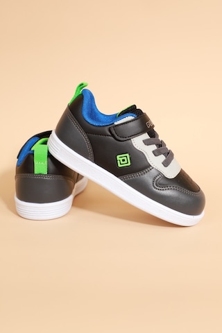 Kidessa 1677 Anatomik Tabanlı Unisex Çocuk Sneakers Ayakk Siyah Gri Siyah - Gri