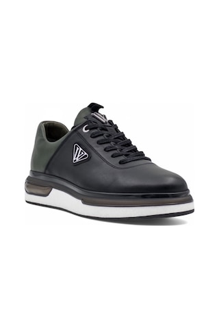 Voyager M057 Hakiki Deri Erkek Sneaker Siyah