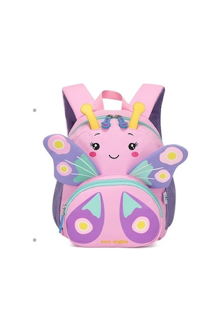 Oloey Anaokulu Okul Çantası Sevimli Karikatür Kelebek Okul Çantası