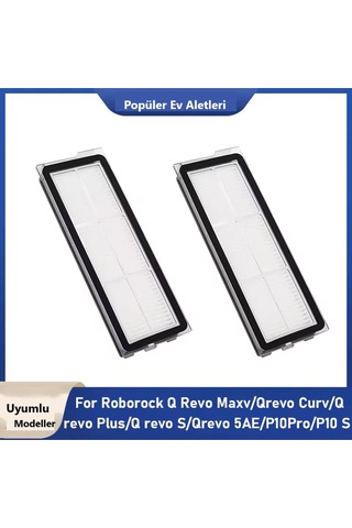 Roborock Qrevo Maxv Qrevo Curv Qrevo C Uyumlu 2 Adet Hepa Filtre