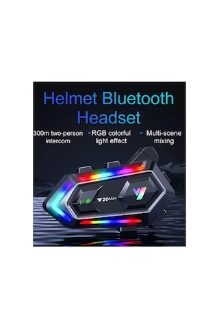 Y20 Max Motosiklet Bluetooth 5.3 Kask Intercom 2 Kişi 300 Metre Eşleşme Özellikli