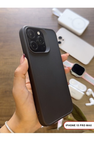 Apple iPhone 13 Pro Max Uyumlu Kamera Korumalı Darbeye Dayanıklı Renk Atmayan Keep Silikon Kılıf Siyah