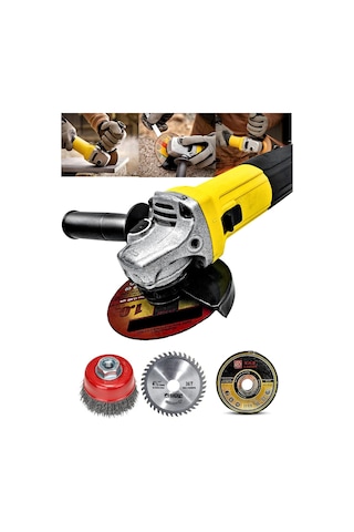 Full Set Metal Şanzuman Bakır Sargılı Bhd Avuç Içi Taşlama Demir Metal Kesme Makinesi Sprel 115 Mm