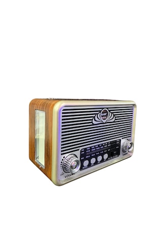 Nns NS-6675 USB - TF Kart - FM Retro Fenerli Bluetooth Hoparlör Portatif Radyo