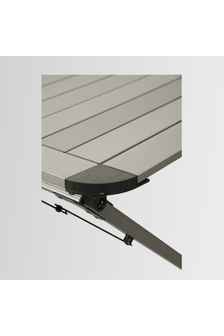 Nurgaz NG-AKMXXL Campout Portable Alüminyum Kamp Masası - Büyük XXL - Gri