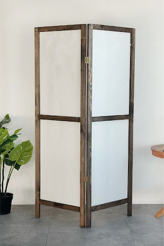 Ahşap Paravan Panel Kumaş Paravan Seperatör 5214