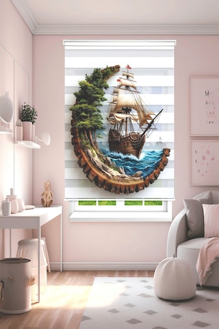 Perdeoutlet38 Enxboy Gemili Dijital Baskılı Zebra Perde-cocuk Odası-stor Perde Renkli