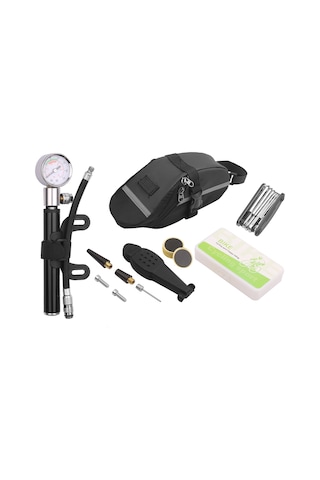 Youmex Bisiklet Tamir Seti: Pratik Çok Fonksiyonlu Alet Çantası, Tekerlek Tamiri Ve Şişirme Ekipmanları İçerir