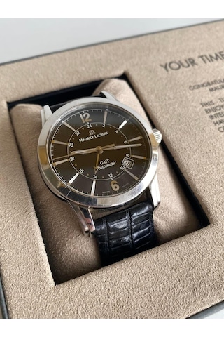 Maurice Lacroix Pontos GMT 40mm Deri Kordon Erkek Kol Saati PT606