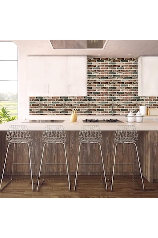 Kendinden Yapışkanlı 3d Tuğla Desen Sünger Duvar Paneli 70cmx70cm Karavan Salon Duvar Kağıdı Nw186 Çok Renkli