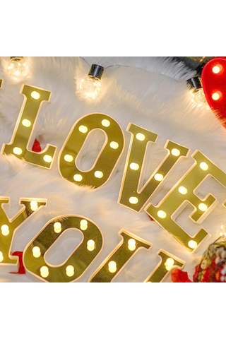 Yunboo Altın Led Harf Işığı Z - Özel Günler, Parti Ve İfade Dekorasyonu, Pil Dışında Gönderim Diğer