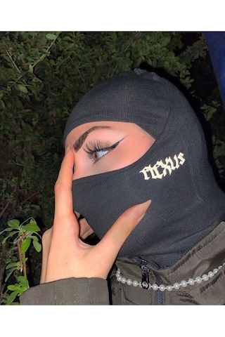 Flexus Reflektörlü Balaclava Kar Maskesi Ski Mask-maske-balaklava-buff-boyunluk Siyah