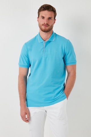 Buratti % 100 Pamuk Düğmeli Regular Fit Erkek Polo Yaka T Shirt 5902118 Aqua-Mavi