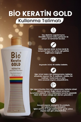 Bio Keratin Gold Brezilya Fönü Keratini 700 ML