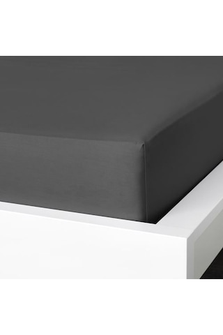 Ikea Nattjasmın 1 Tek Kişilik Çarşaf 90 X 200 Cm Koyu Gri