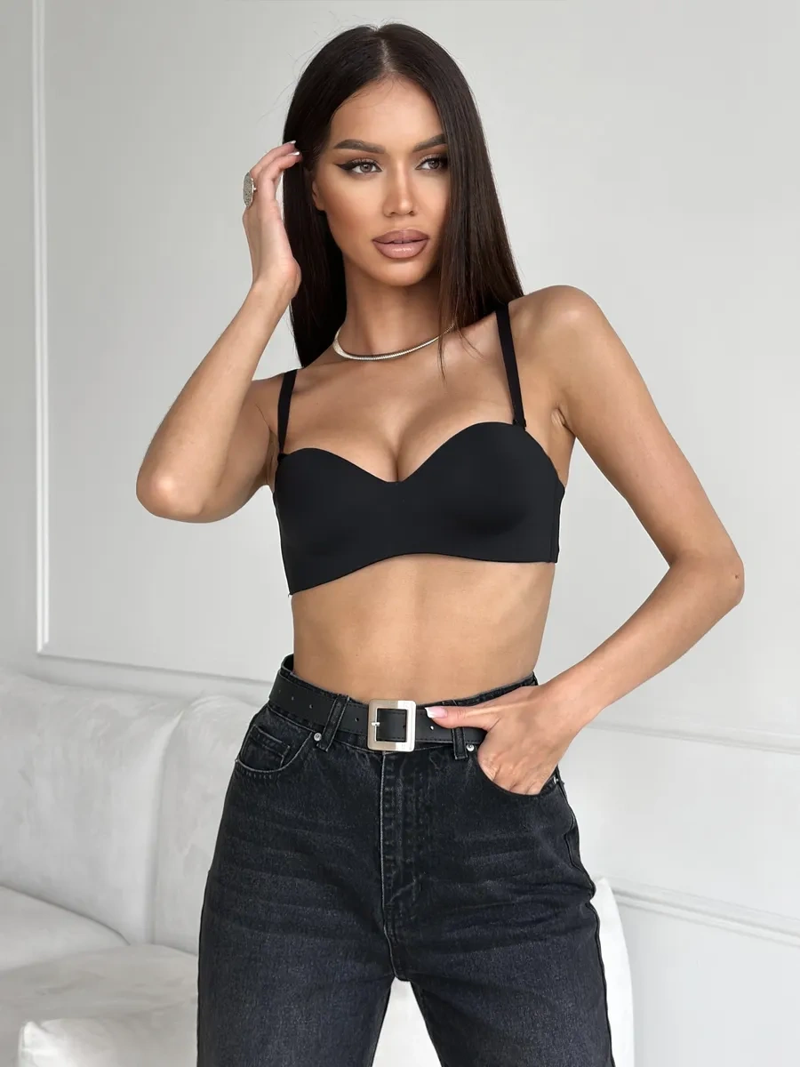 Lapas Dikişsiz Bandeau Askısız Sütyen 482952252 Siyah